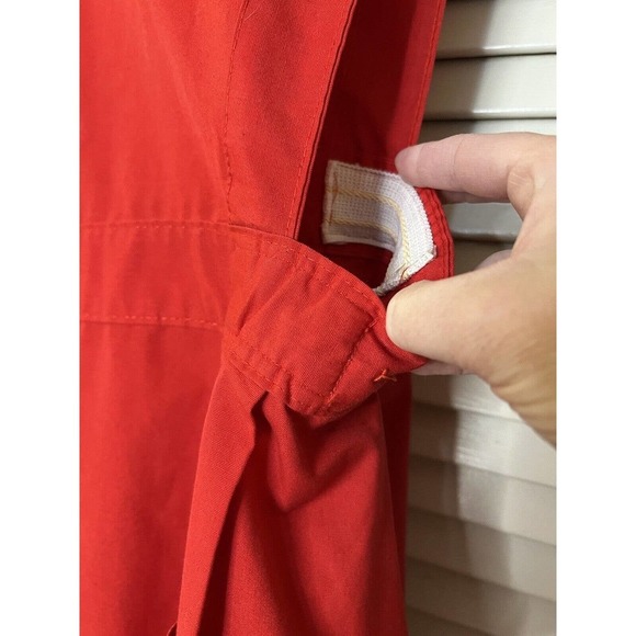 Vintage Fashion Seal Womens Hospital Auxiliary Red Uniform Smock Dress N… - Picture 5 of 6